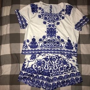 Two Piece Romper Set